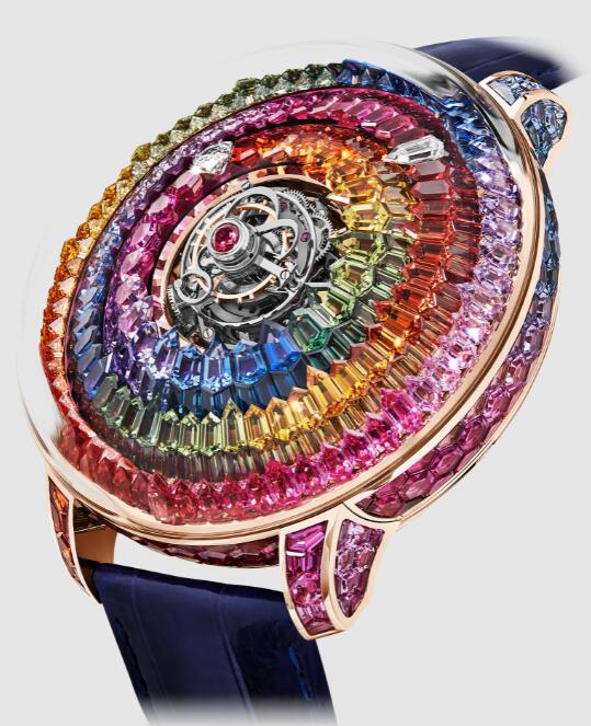 Review Jacob & Co THE MYSTERY TOURBILLON RAINBOW SN800.40.AA.UA.A Replica watch